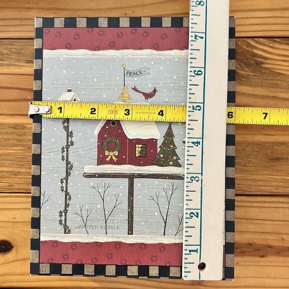 LANG Peace Birdhouse boxed Christmas cards, Artwork By Warren Kimble, 20 Cards - Picture 10 of 10
